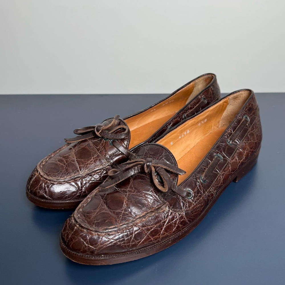 Vintage Ralph Lauren alligator skin loafer